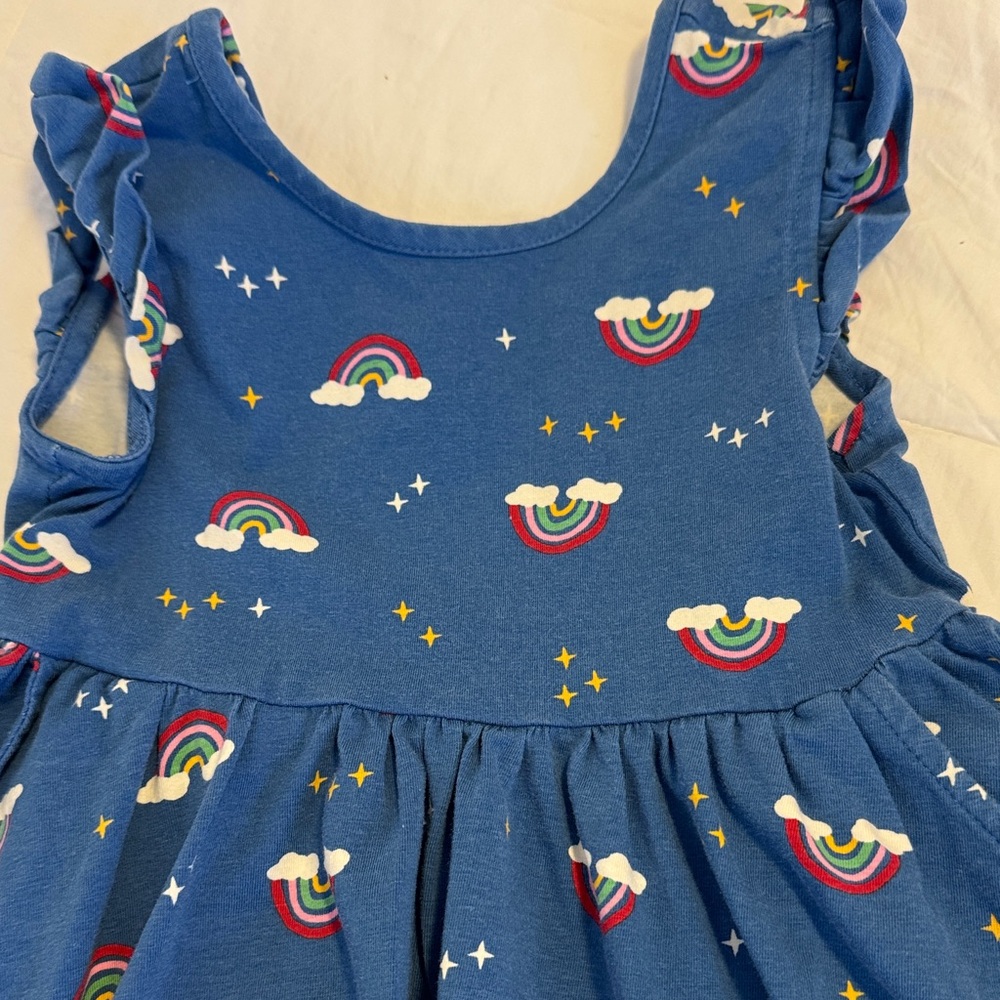 Hanna Andersson Blue Rainbow Dress
